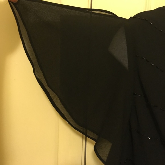 Los Angeles Woman Draped Neckline Cocktail Dress - Picture 3 of 5